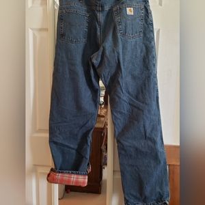 Women's Carhartt flannel lined jeans